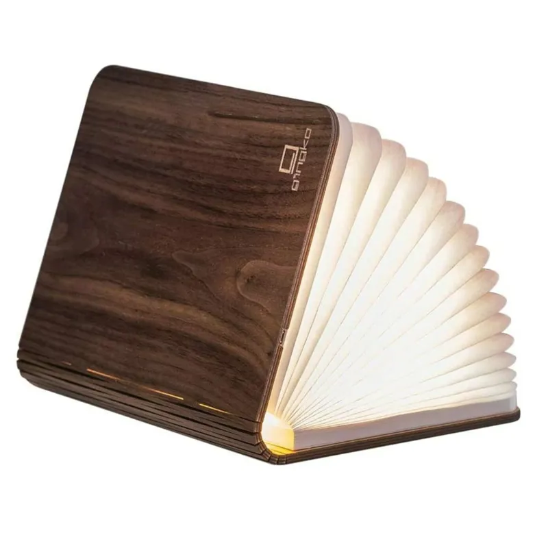 Gingko Large Smart Book Light in Walnut
